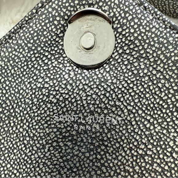 Saint Laurent Classic College Bag Matelasse Chevron Leather Medium Authentic - Picture 4 of 16